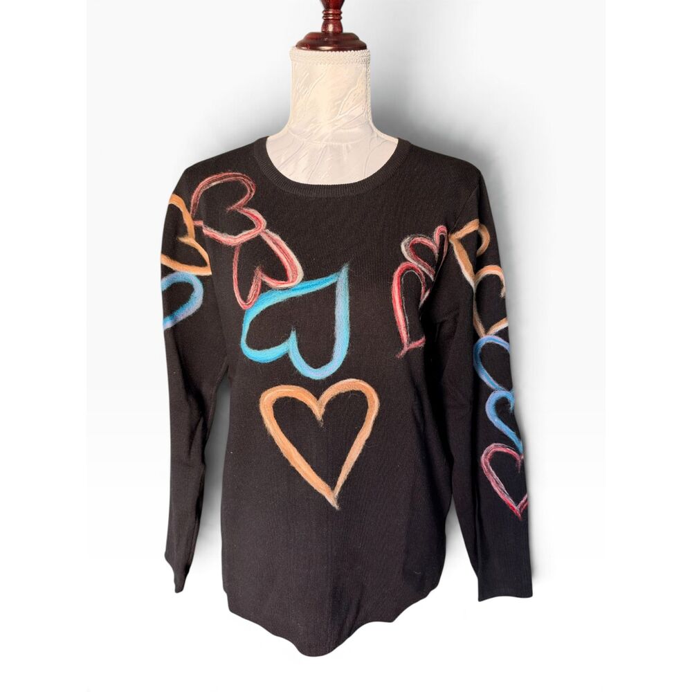 AZI New York embellished heart sweater